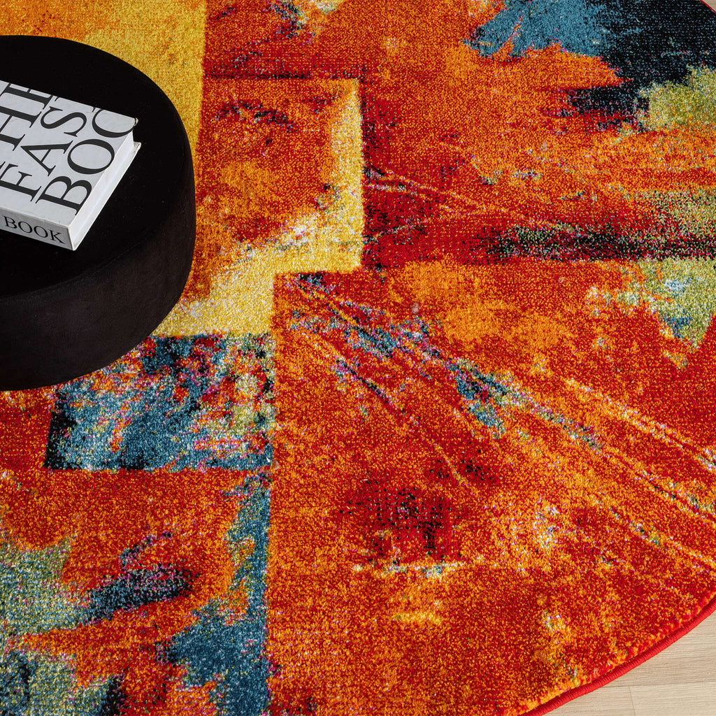 Galaxy 246 Multi Round Rug