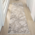 Glamour 723 Ivory Runner styled in a furnished room