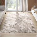 Glamour 723 Ivory styled in a furnished room