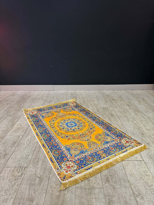 Golden Turkish Prayer Mat