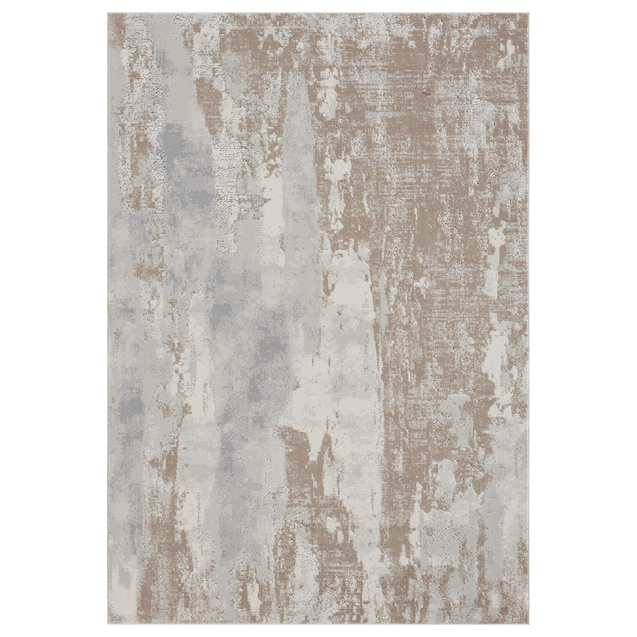 Grey Area Rug with plush, non-shed pile and all-side binding. Power-loomed in Türkiye for durable, easy-care elegance in modern living spaces.