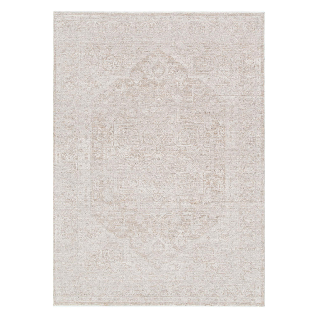 Heritage H102 Beige Distressed Medallion Rug – view 2
