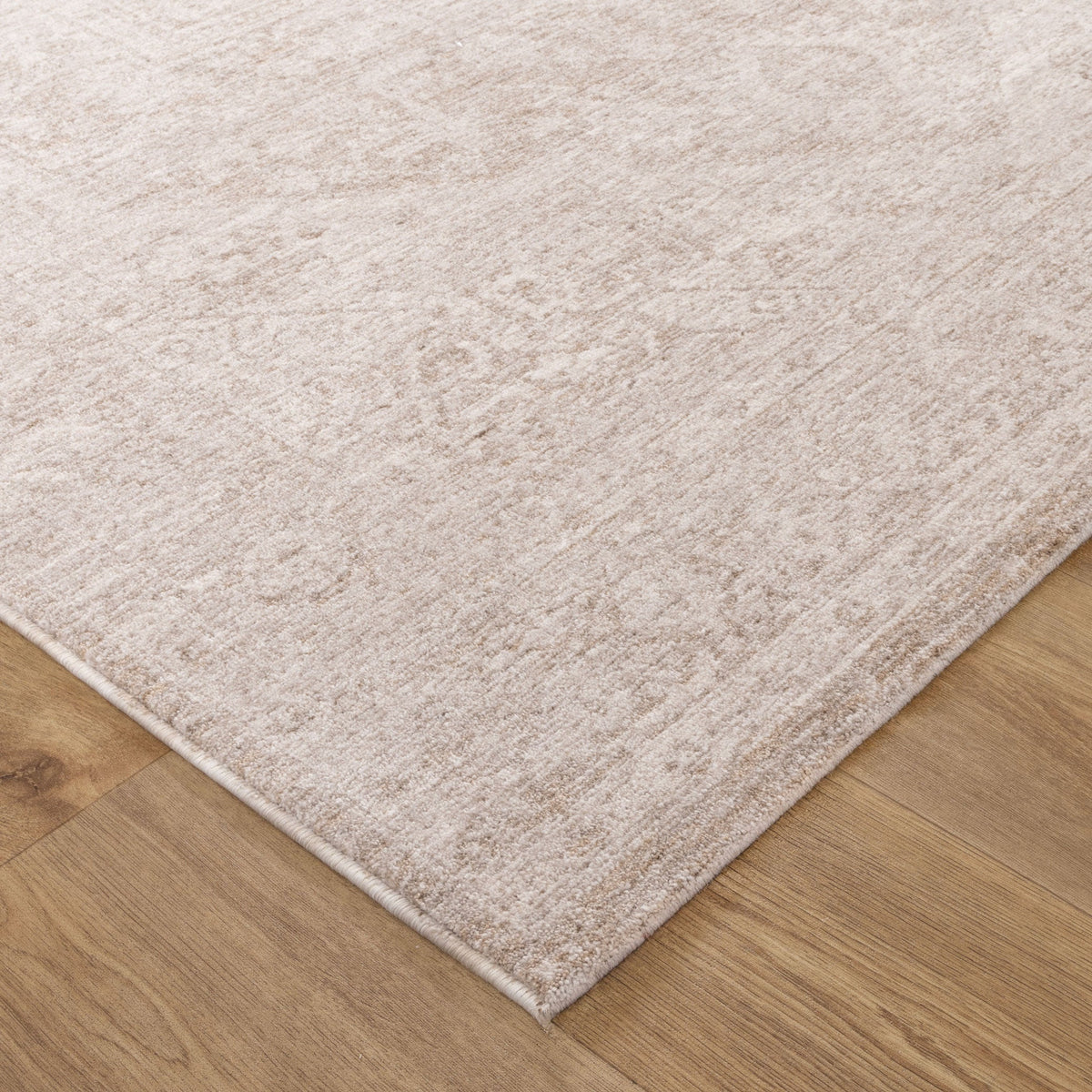 Heritage H102 Beige Distressed Medallion Rug – view 3