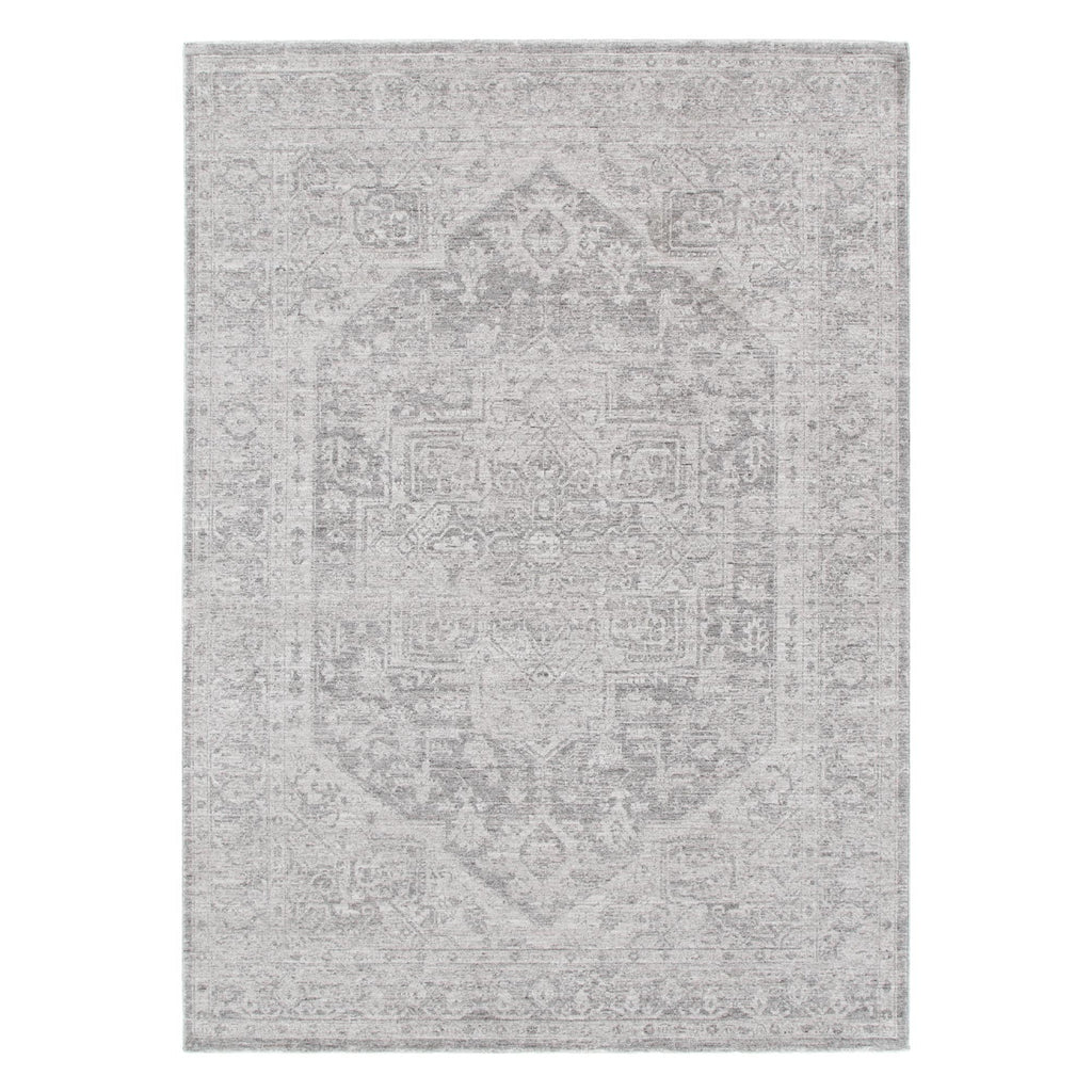 Heritage H103 Grey Distressed Medallion Rug – view 2