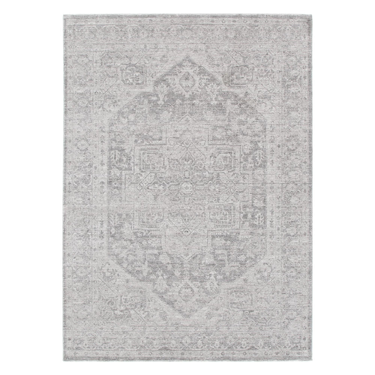 Heritage H103 Grey Distressed Medallion Rug – view 2