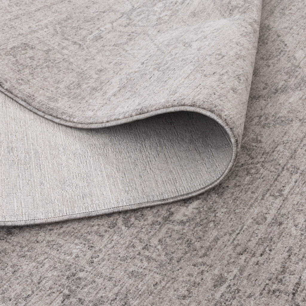 Heritage H103 Grey Distressed Medallion Rug – view 4