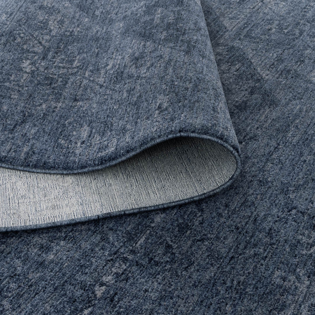 Heritage H104 Blue Distressed Medallion Rug – view 4