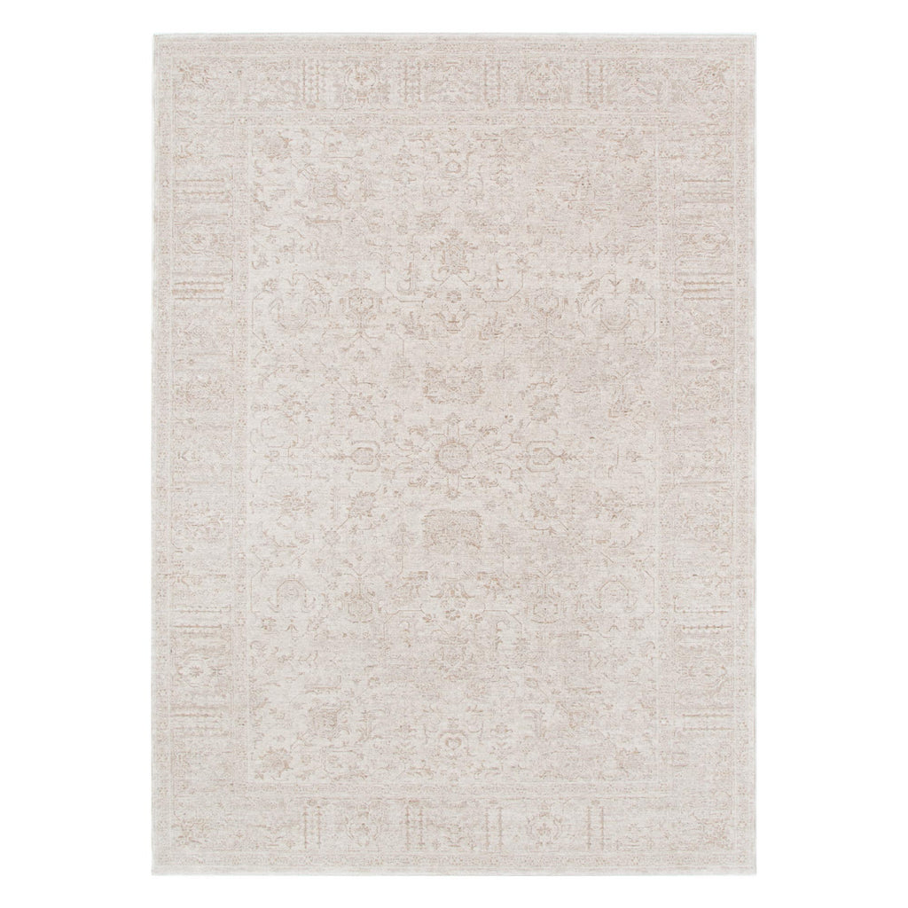 Heritage H106 Beige Distressed Border Rug – view 2