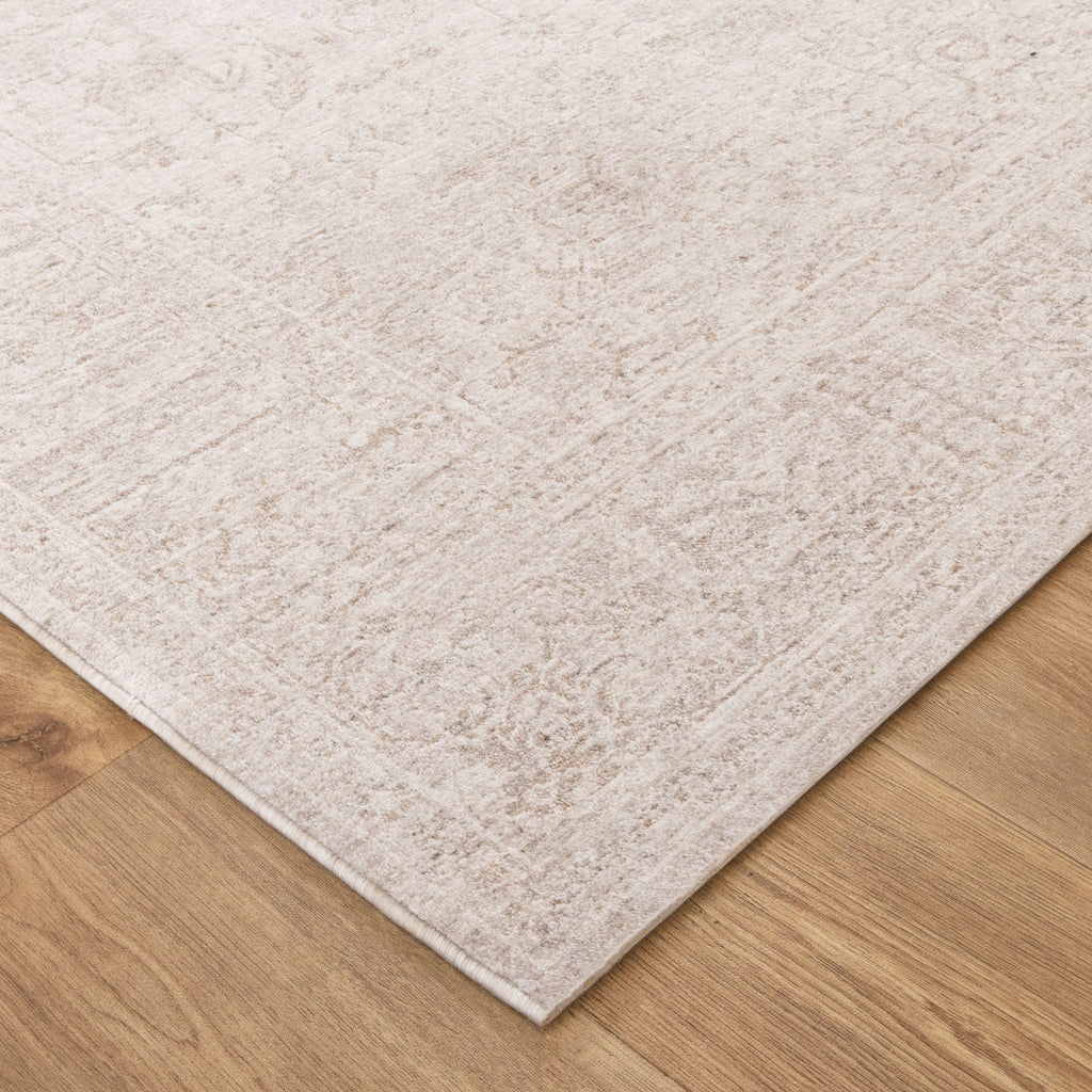 Heritage H106 Beige Distressed Border Rug – view 3
