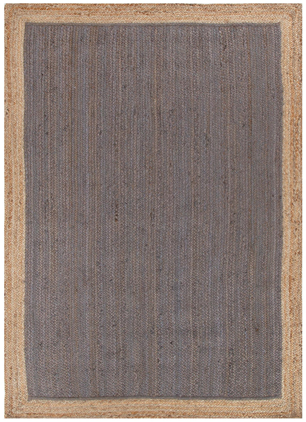 Hampton Centre Taupe Jute Rug full product view