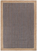Hampton Centre Taupe Jute Rug full product view
