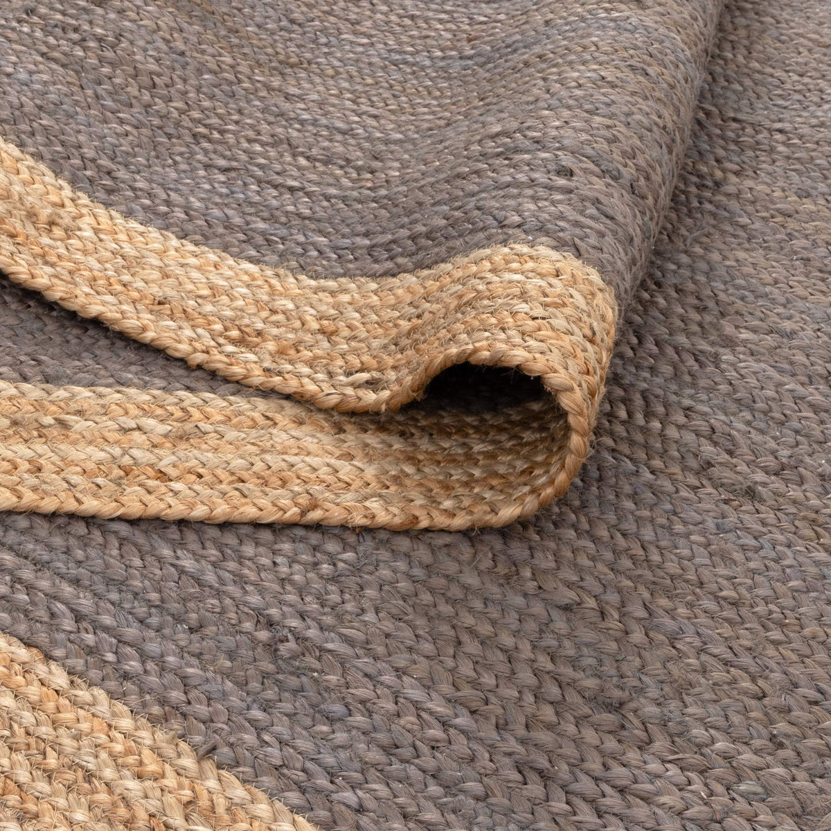 Hampton Centre Taupe Jute Rug – view 3