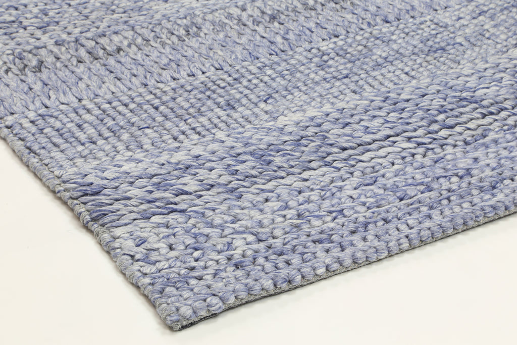 Harlow Grace Blue Wool Blend Rug – view 6