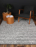 Harlow Ringlets Charcoal wool blend rug - texture
