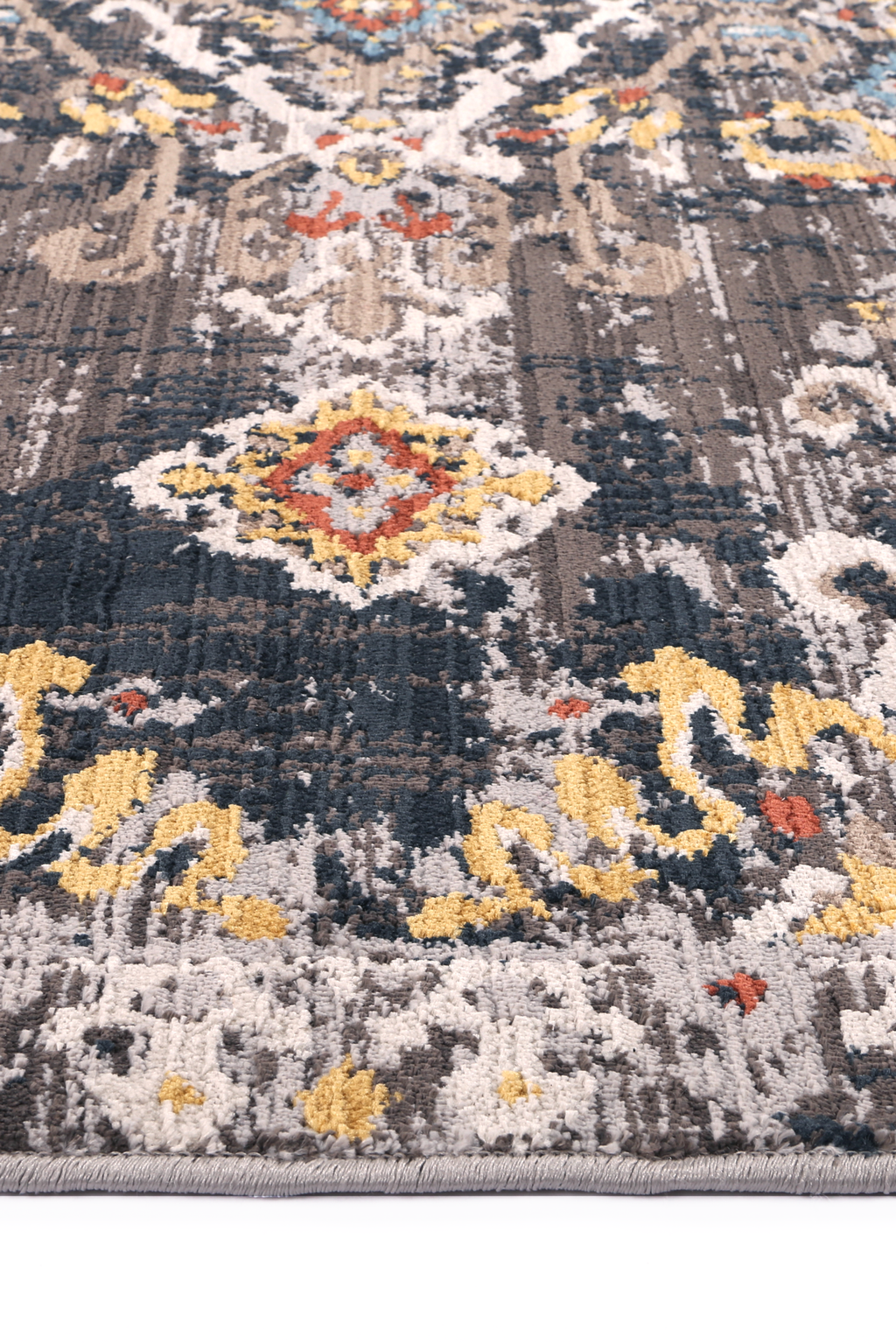 Havana Miramar Contemporary Charcoal & Blue Rug -01 – view 3