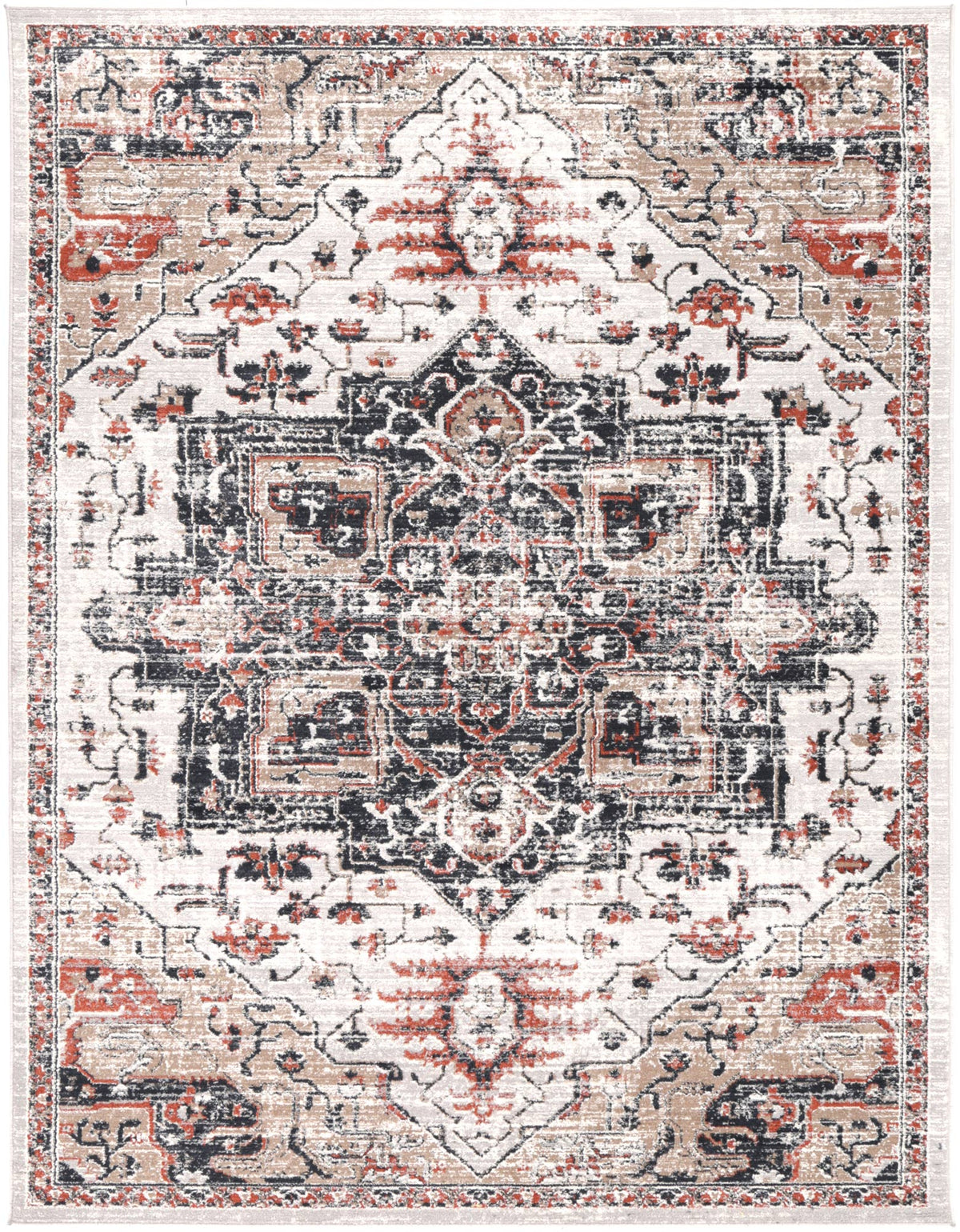 Havana Abajo Contemporary Grey & Blue Rug -02 – view 2