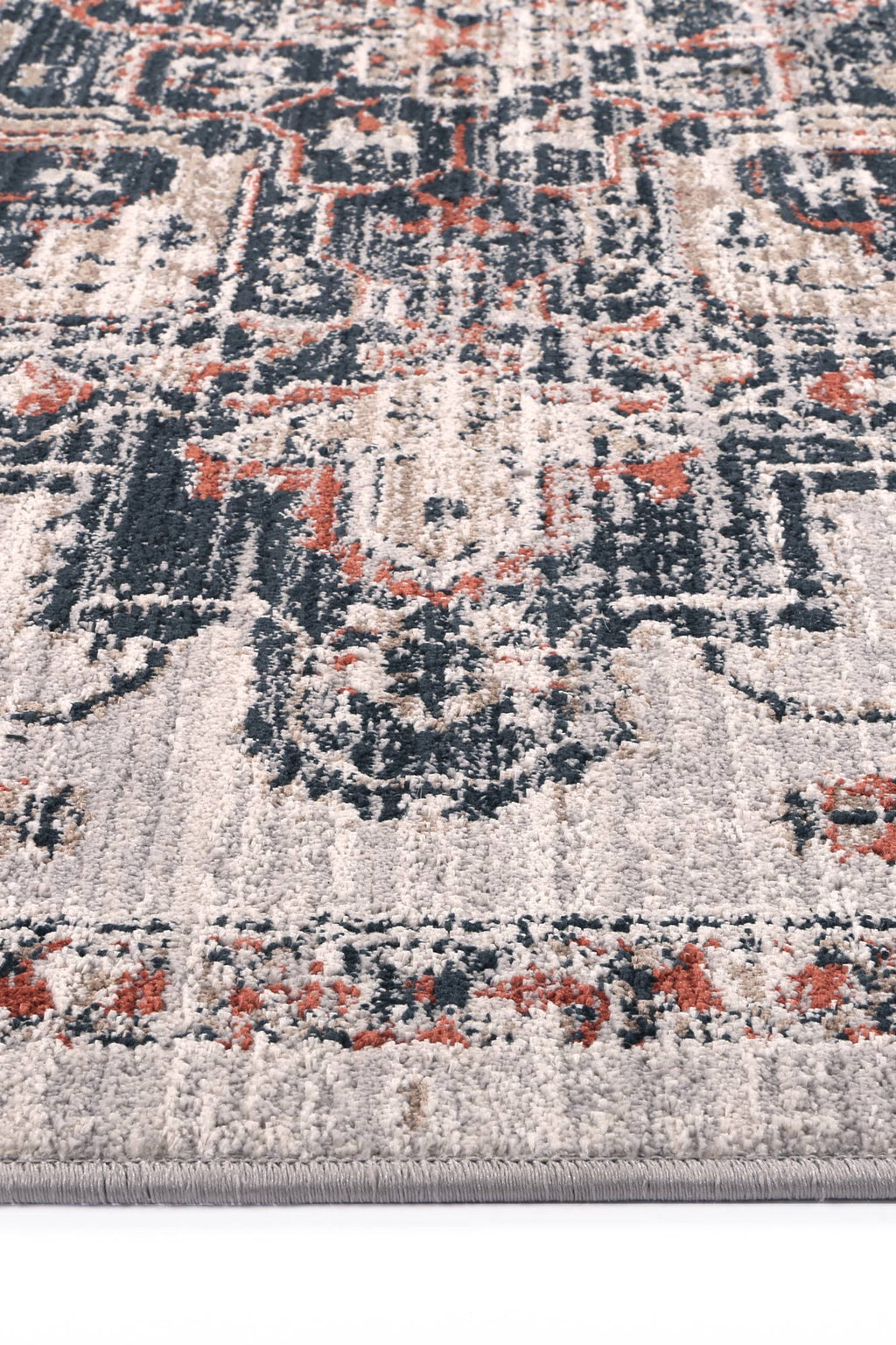 Havana Abajo Contemporary Grey & Blue Rug -02 – view 3