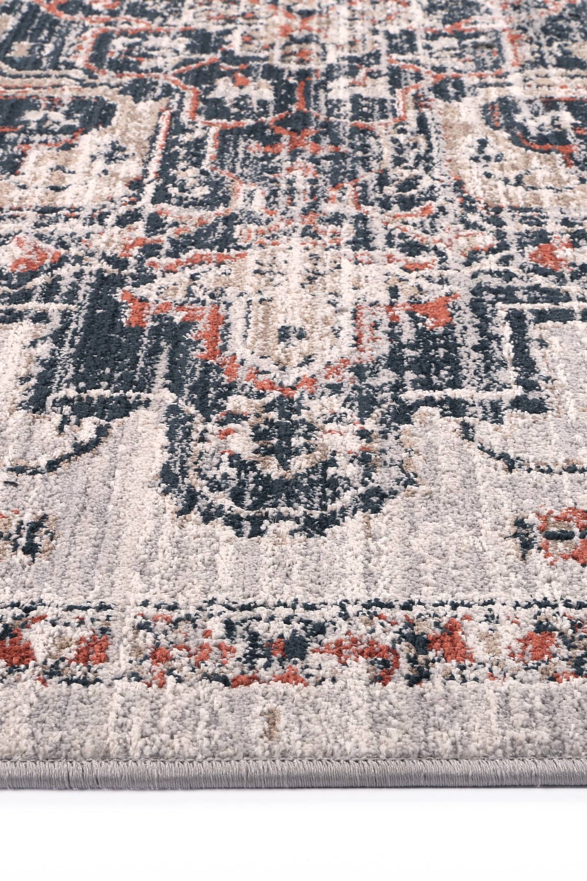 Havana Abajo Contemporary Grey & Blue Rug -02 – view 3