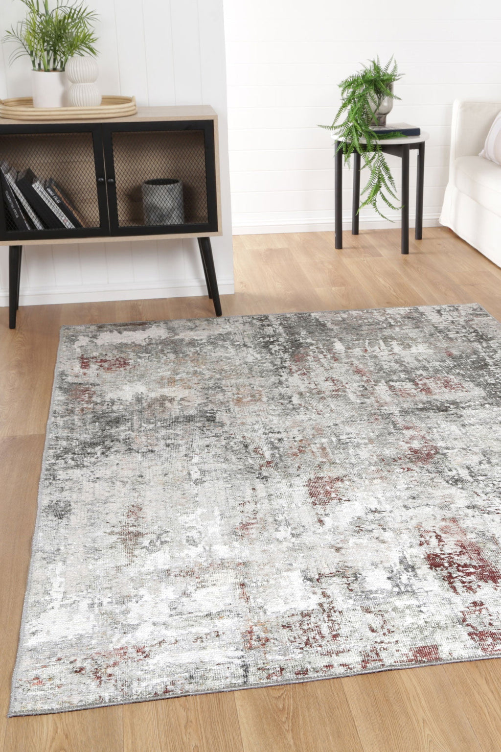 Home Culture Amari Machine Washable Rug -  VTL0068-00 styled with furniture