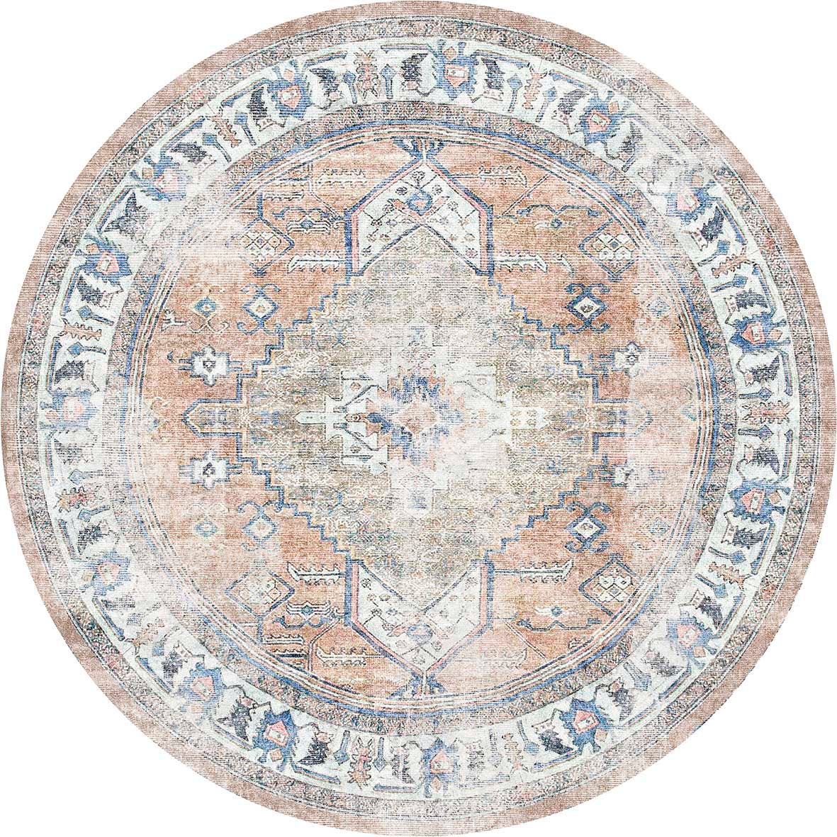 Vintage Crown Pissarro Terracotta Sky Washable Rug - 3163-00 – view 8