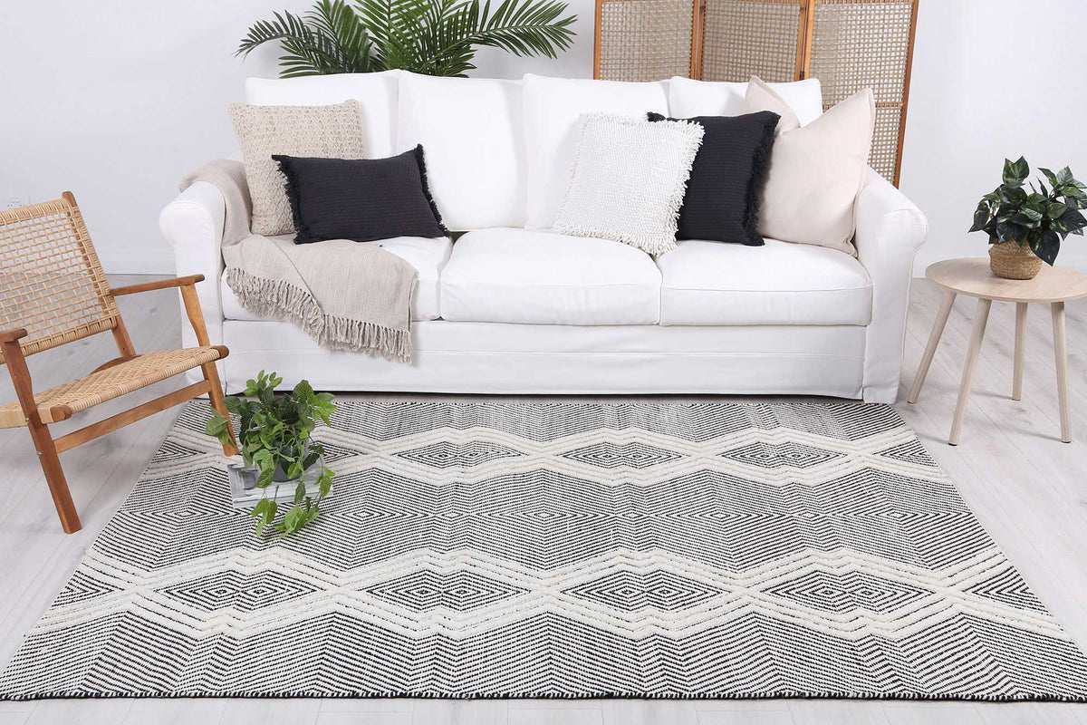 Himalaya Saw Ivory Wool Blend Rug - 100 – view 6