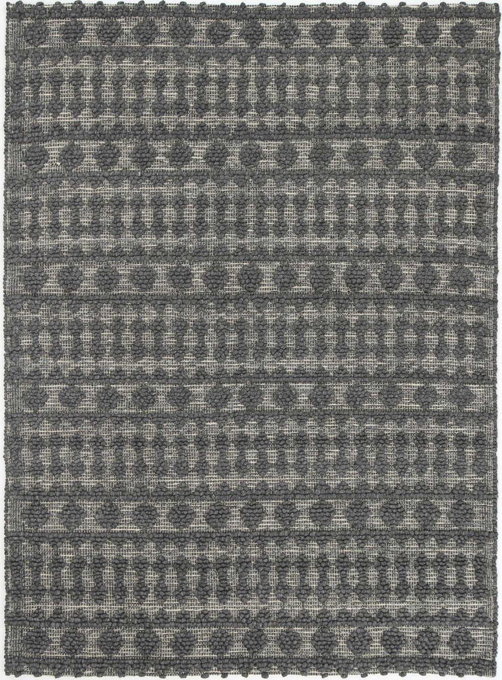 Himalaya Fine Tribal Grey Wool Rug - 900 GREY – view 2