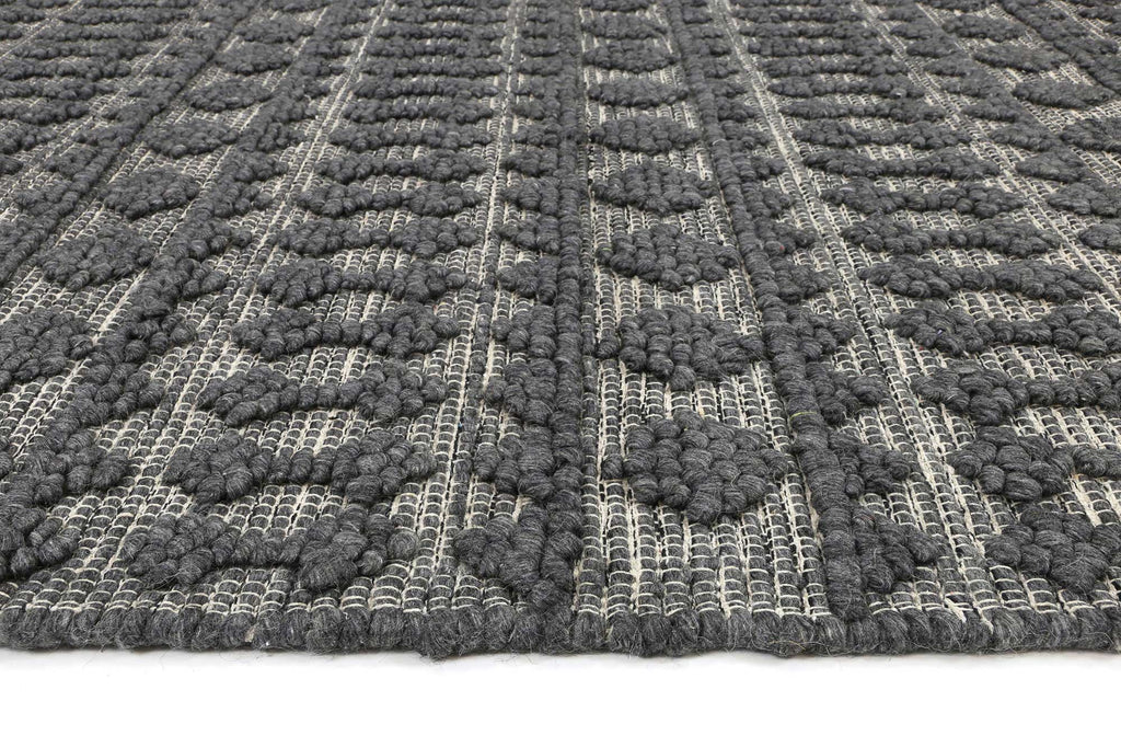Himalaya Fine Tribal Grey Wool Rug - 900 GREY – view 7