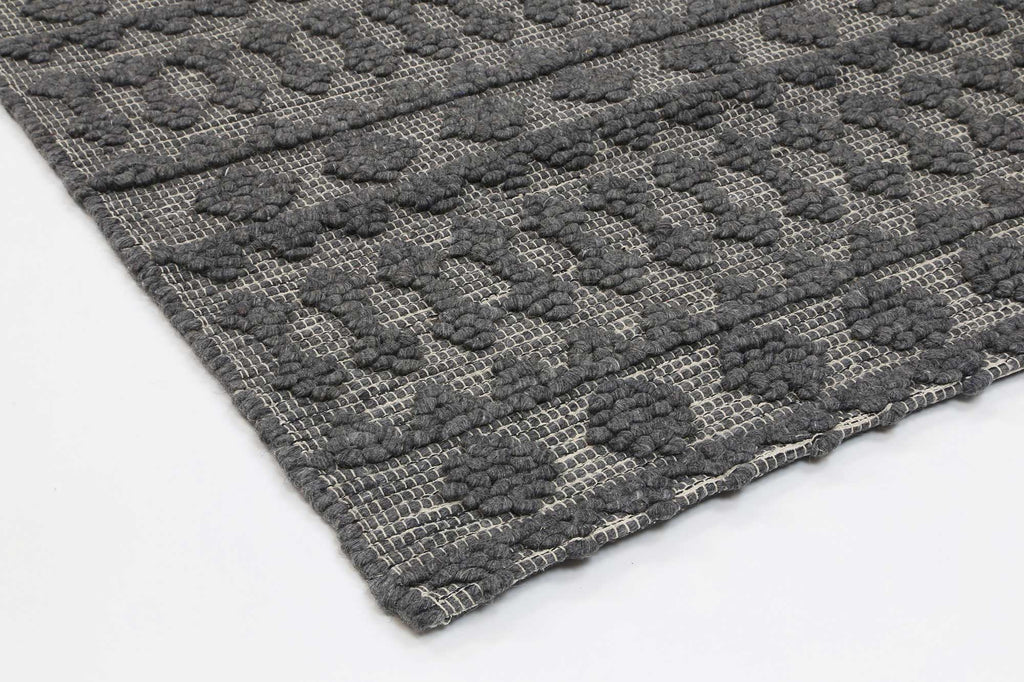 Himalaya Fine Tribal Grey Wool Rug - 900 GREY – view 8