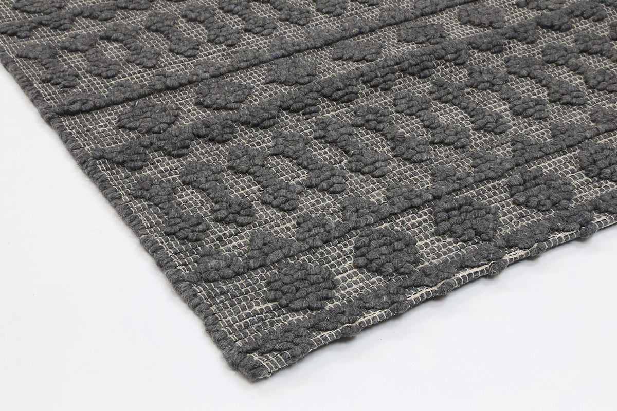 Himalaya Fine Tribal Grey Wool Rug - 900 GREY – view 8