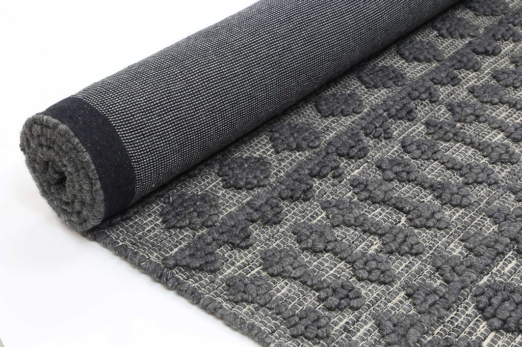 Himalaya Fine Tribal Grey Wool Rug - 900 GREY – view 9