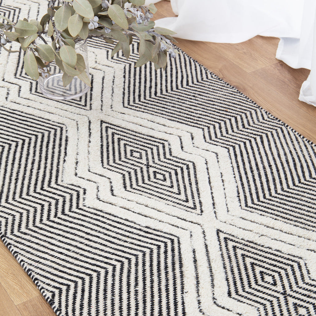 Himalaya Saw Ivory Wool Blend Rug - 100 – view 10