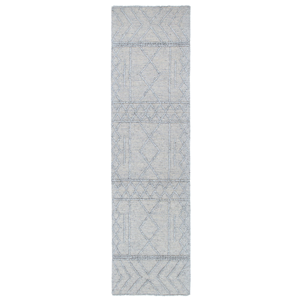 Himalaya Diamond Tribal Grey Wool Rug - 200 GREY – view 9