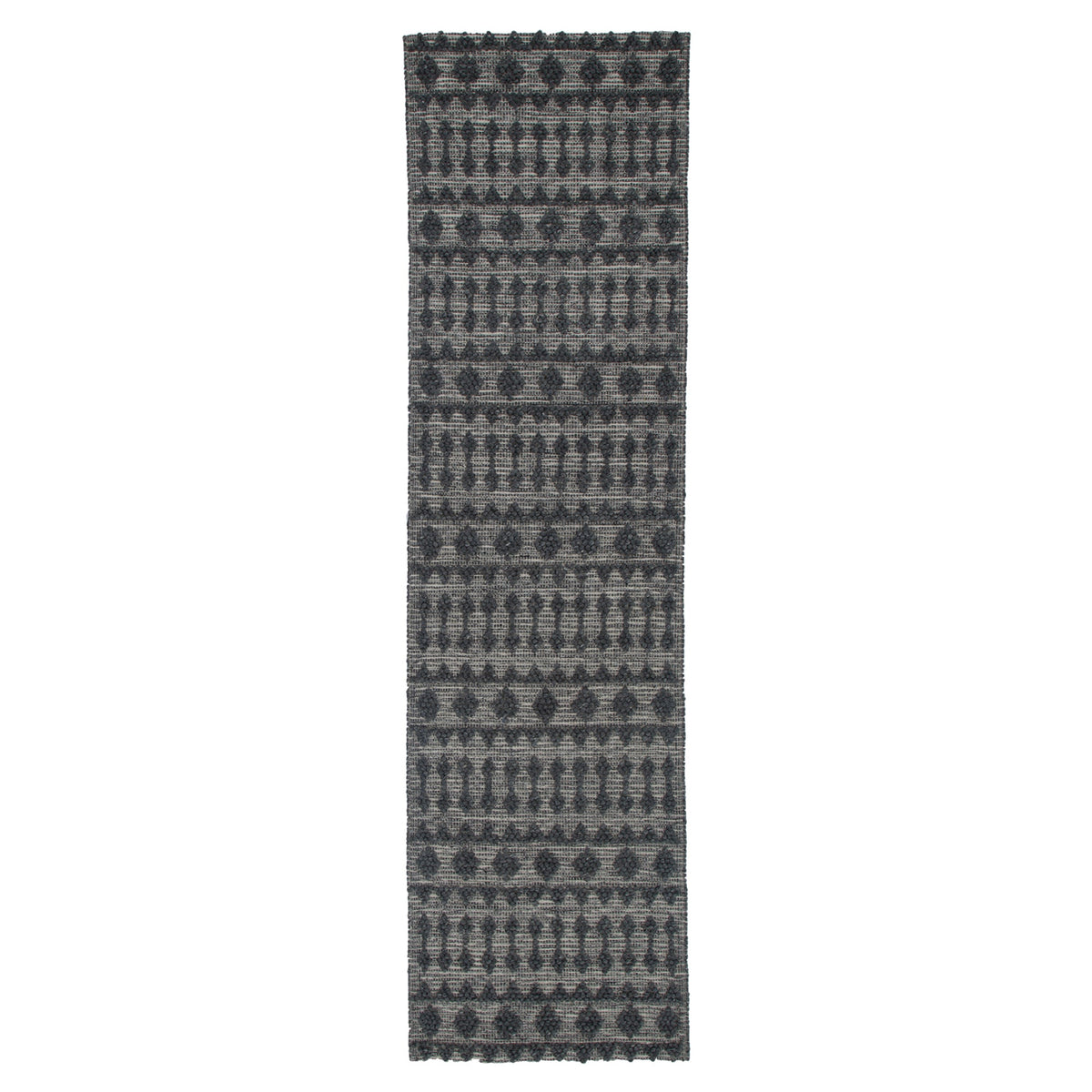Himalaya Fine Tribal Grey Wool Rug - 900 GREY – view 10
