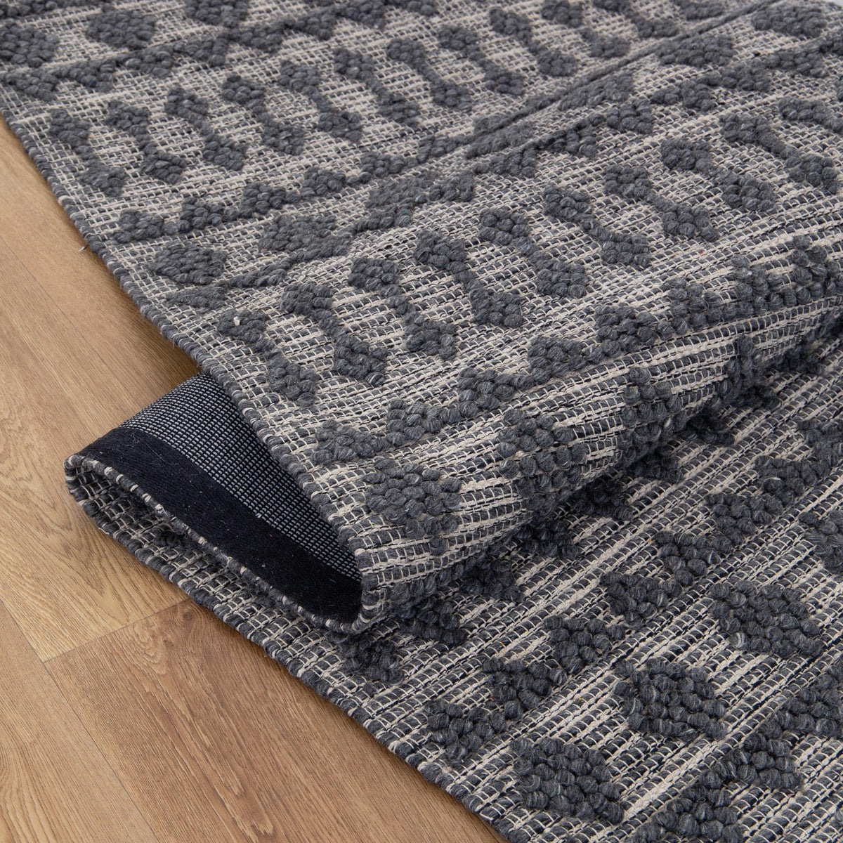 Himalaya Fine Tribal Grey Wool Rug - 900 GREY – view 12