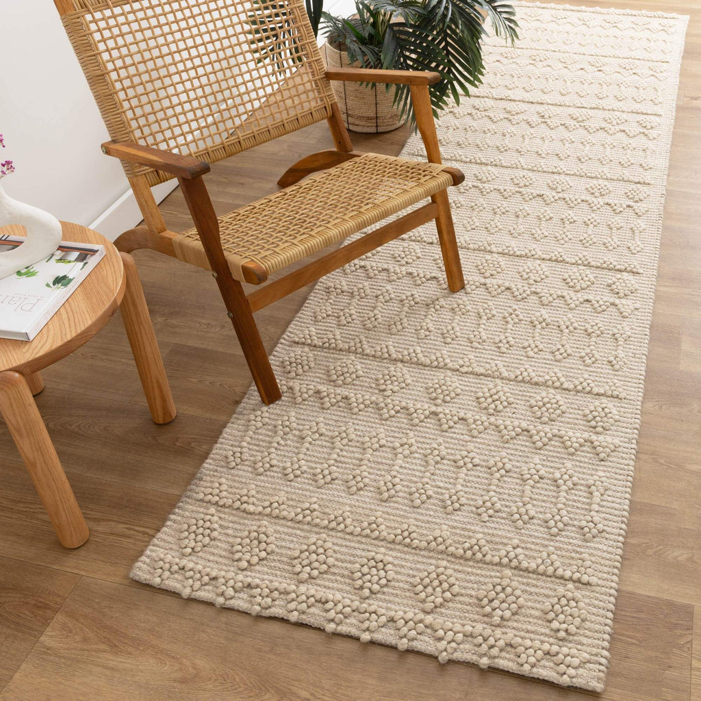 Himalaya Fine Tribal Natural Wool Blend Runner detail