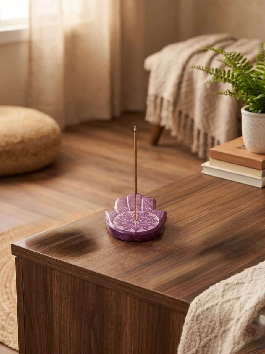 Hamsa Hand Incense Stick Holder 8x6cm