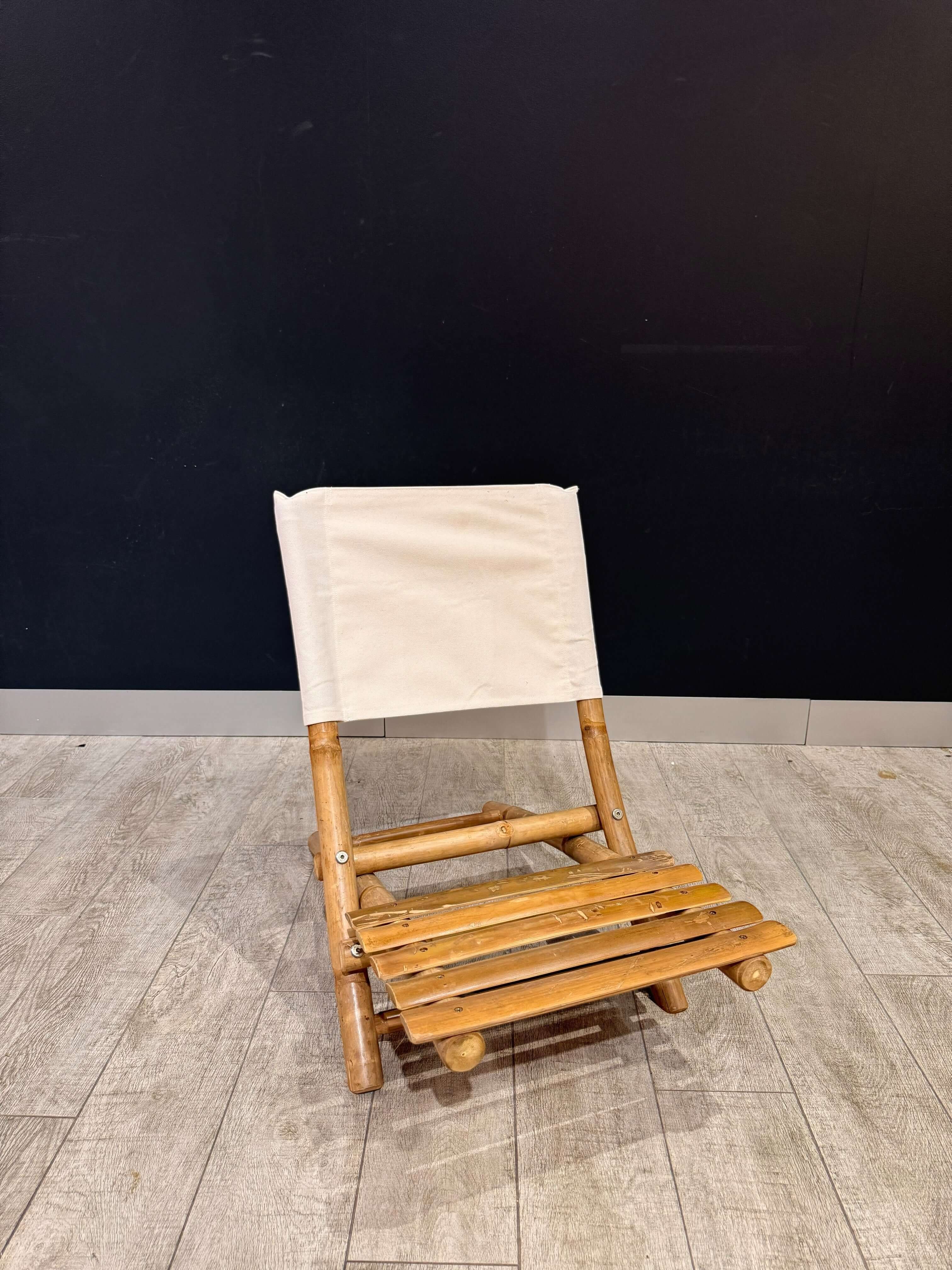 Handmade Bamboo Beach Stool – Foldable Eco-Friendly Outdoor Seat