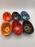Handmade Turkish Ceramic Mini Bowls – Colorful Floral Dip & Sauce Dishes (Set of 6)