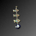 Hanging Evil Eye with 3 Fish