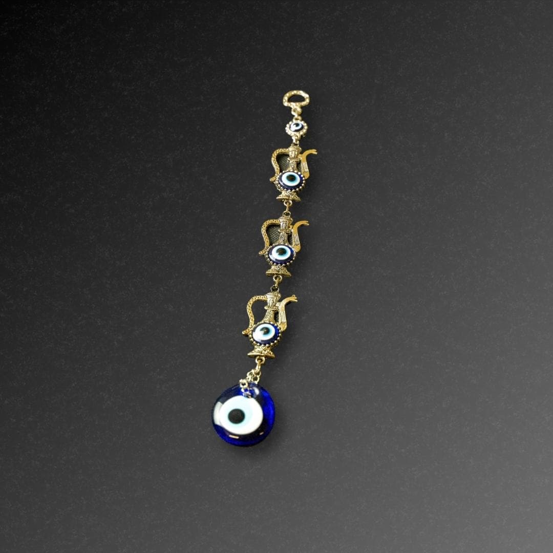 Hanging Evil Eye with 3 Genie Lamp