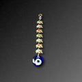 Hanging Evil Eye with 7 Elephants (Coloured)
