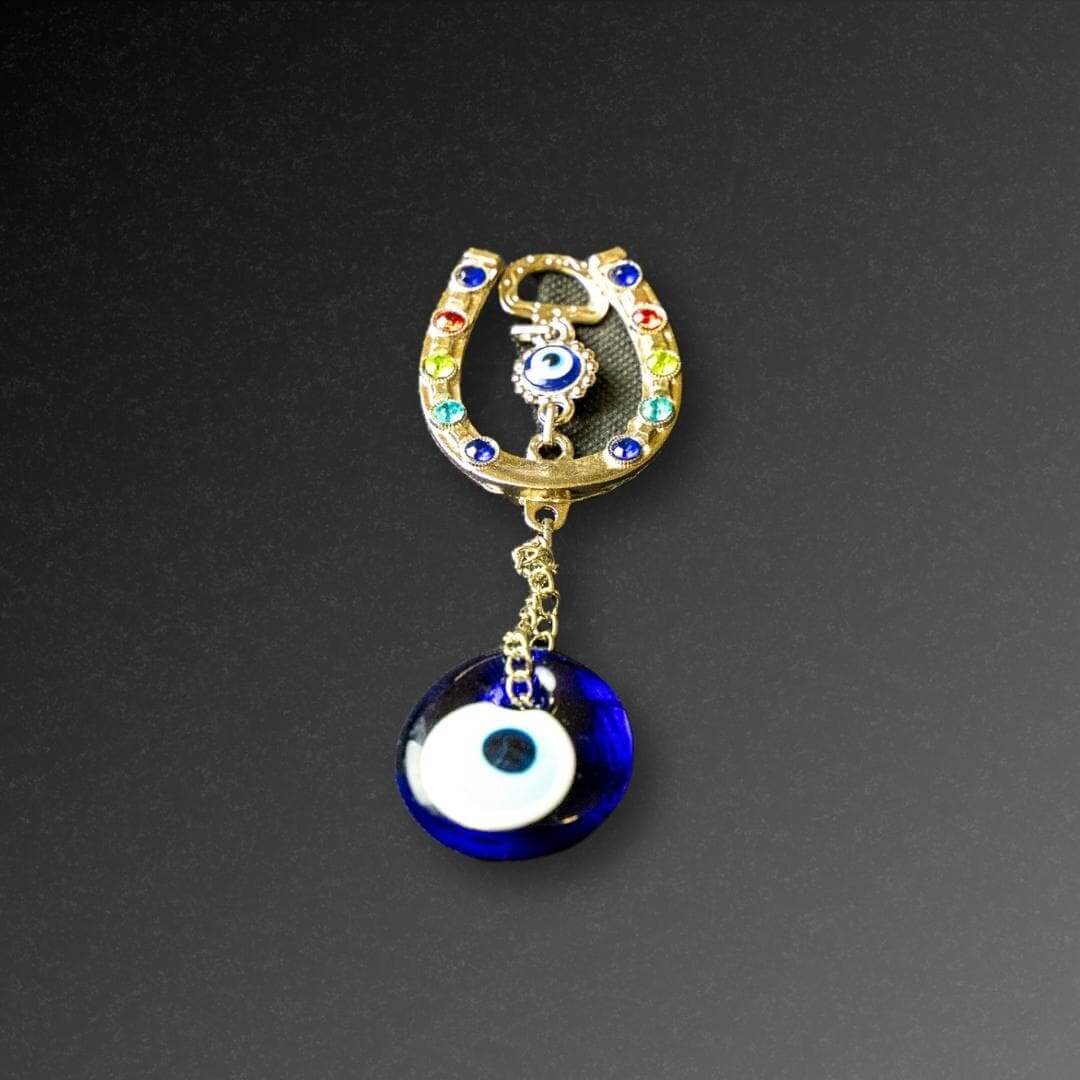 Hanging Evil Eye with Horseshoe