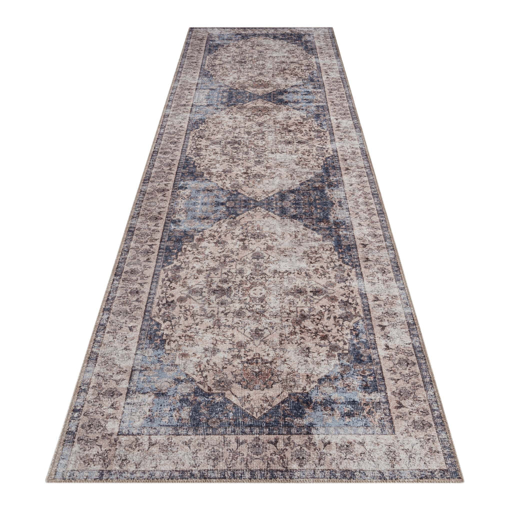 Hyde 142 Navy Vintage Hallway Runner lifestyle view