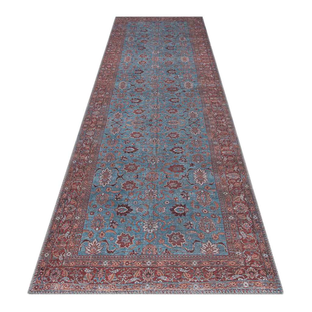 Hyde 170 Blue Vintage Hallway Runner lifestyle view