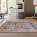 Hyde 2019 Navy Vintage Turkish Rug lifestyle view