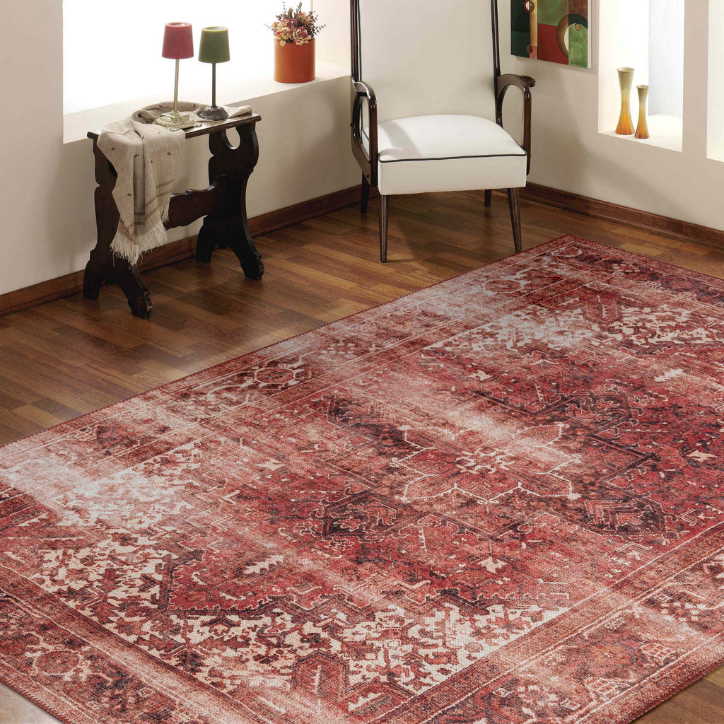 Hyde 245 Rust Vintage Turkish Rug lifestyle view