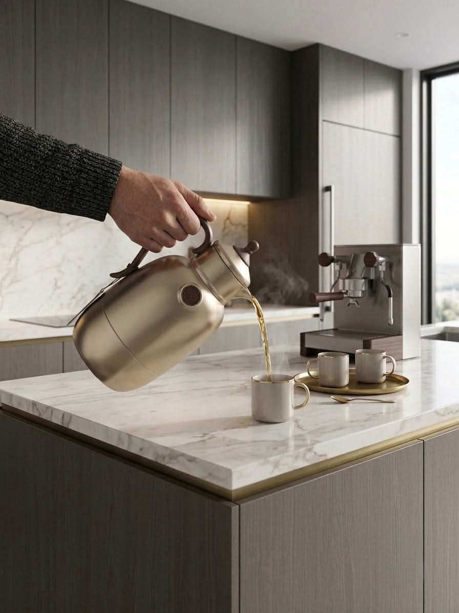 Premium Insulated Thermal Carafe | Luxury Tea & Coffee Thermos