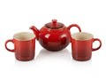 Le Creuset Tea for Two Set – Cerise Red Teapot with Mug Set