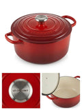 Le Creuset Signature Enamelled Cast Iron Round Dutch Oven (Iron Pot) - 26cm / 5.5 qt - Cerise Red