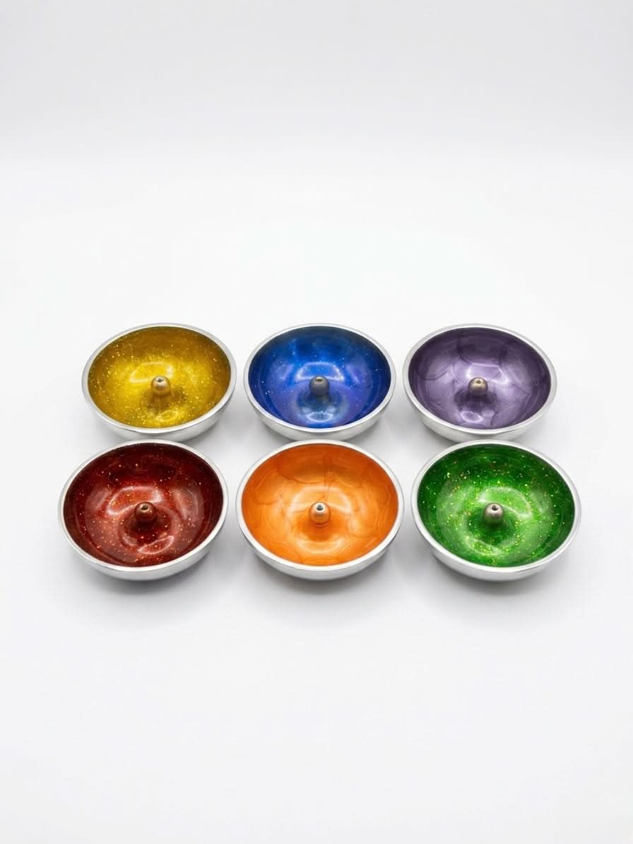 Colourful Round Incense Stick Holder 10cm
